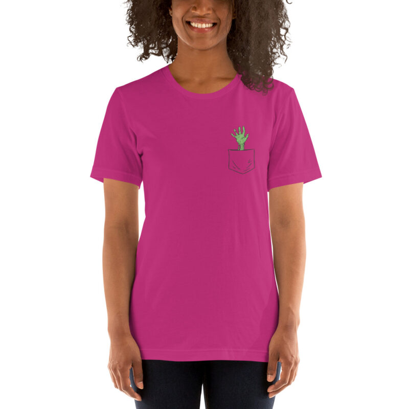 Gruselige Zombie-Hand Unisex-T-Shirt – T-Shirts – klamottn.de