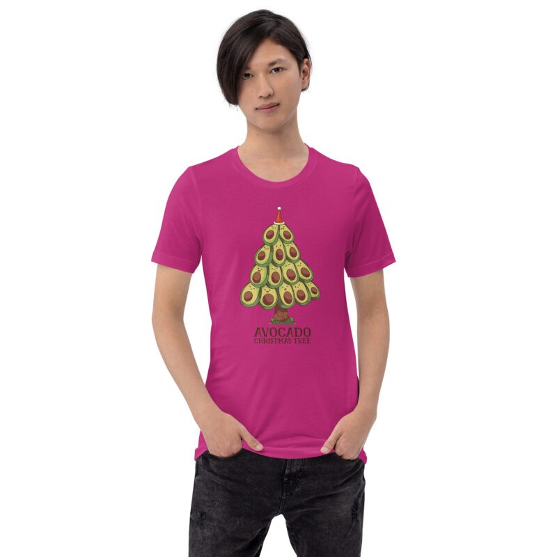Avocado Christmas Tree Unisex-T-Shirt – T-Shirts – klamottn.de