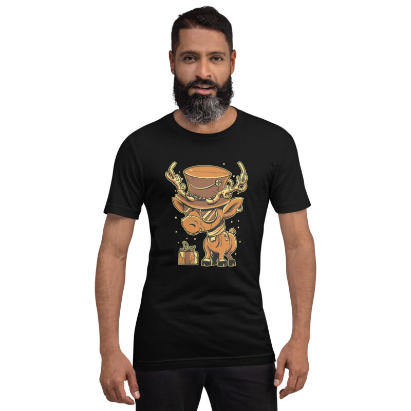 Steampunk Rentier Unisex-T-Shirt