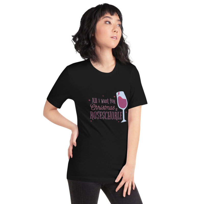 Weihnachtswunsch: Roséschorle Unisex-T-Shirt