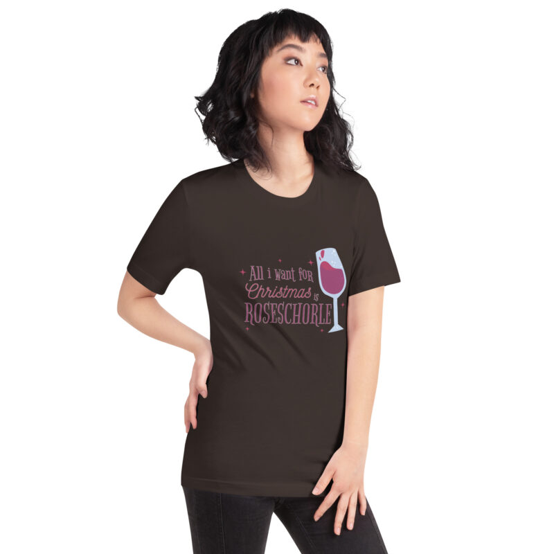 Weihnachtswunsch: Roséschorle Unisex-T-Shirt