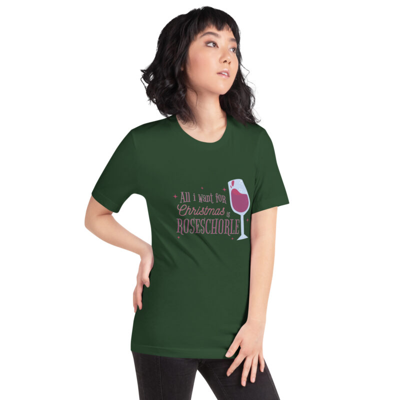 Weihnachtswunsch: Roséschorle Unisex-T-Shirt
