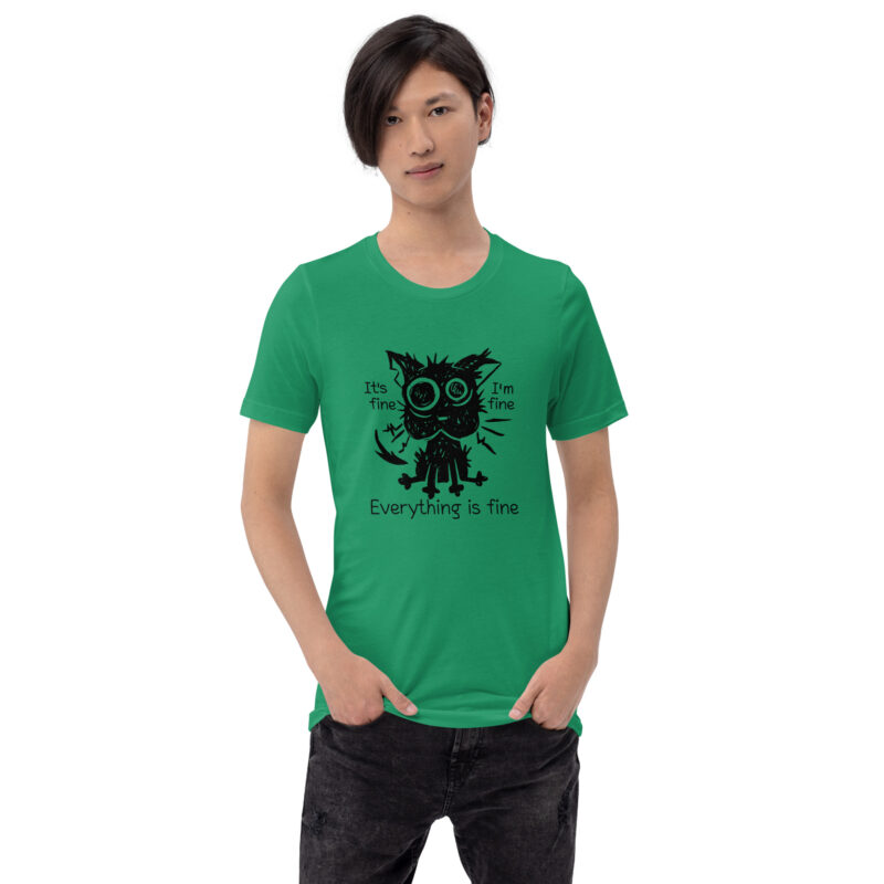 It's Fine Cat Unisex-T-Shirt – T-Shirts – klamottn.de