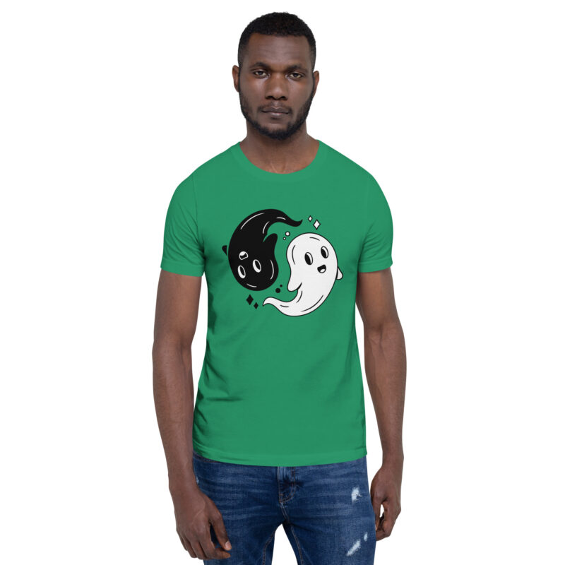 Yin & Yang Gespenster Unisex-T-Shirt – T-Shirts – klamottn.de