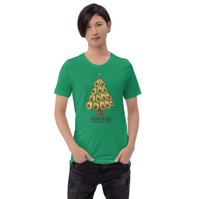 Avocado Christmas Tree Unisex-T-Shirt – T-Shirts – klamottn.de