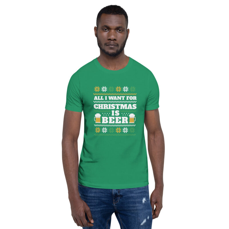 Weihnachtlicher Bierwunsch Unisex-T-Shirt – T-Shirts – klamottn.de