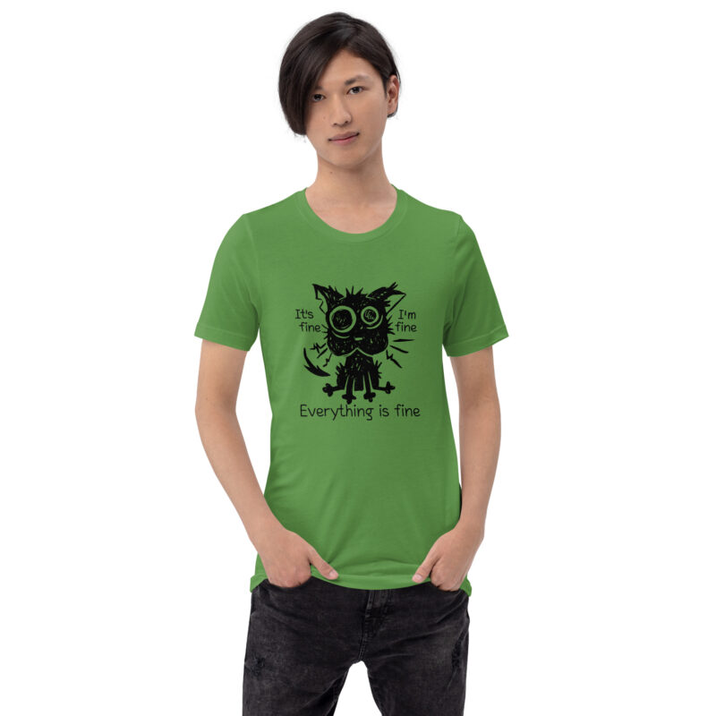 It's Fine Cat Unisex-T-Shirt – T-Shirts – klamottn.de