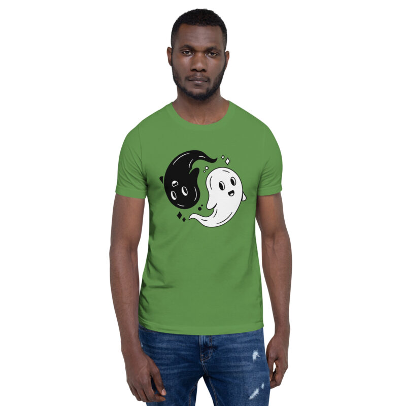 Yin & Yang Gespenster Unisex-T-Shirt – T-Shirts – klamottn.de