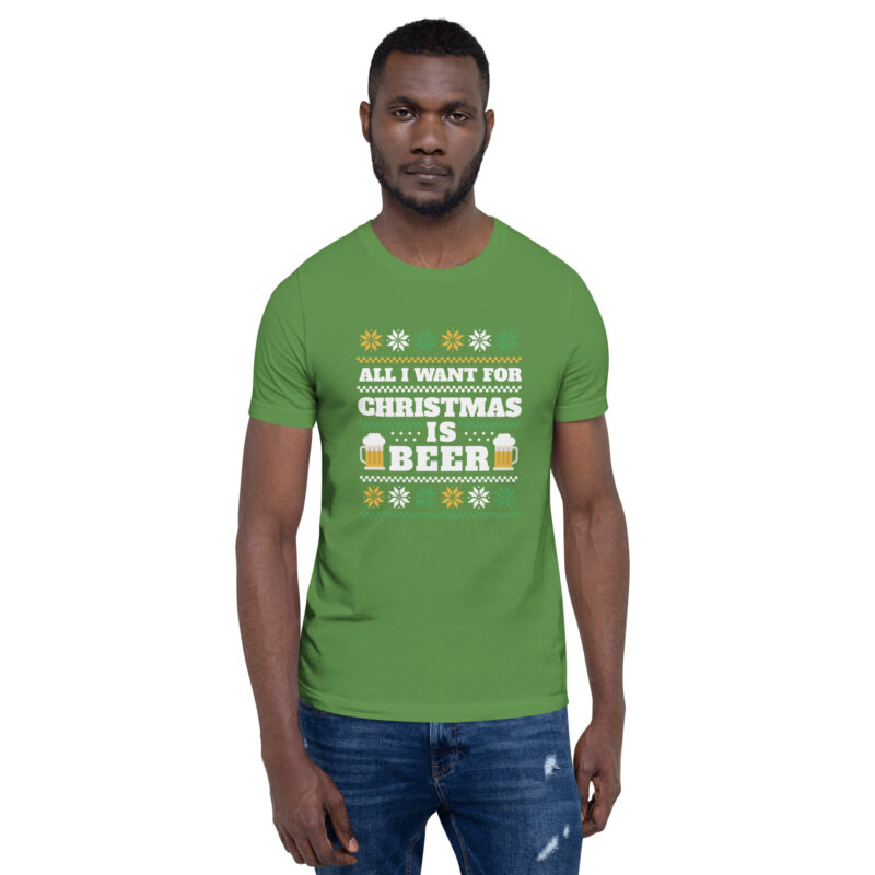 Weihnachtlicher Bierwunsch Unisex-T-Shirt – T-Shirts – klamottn.de
