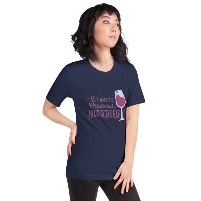 Weihnachtswunsch: Roséschorle Unisex-T-Shirt