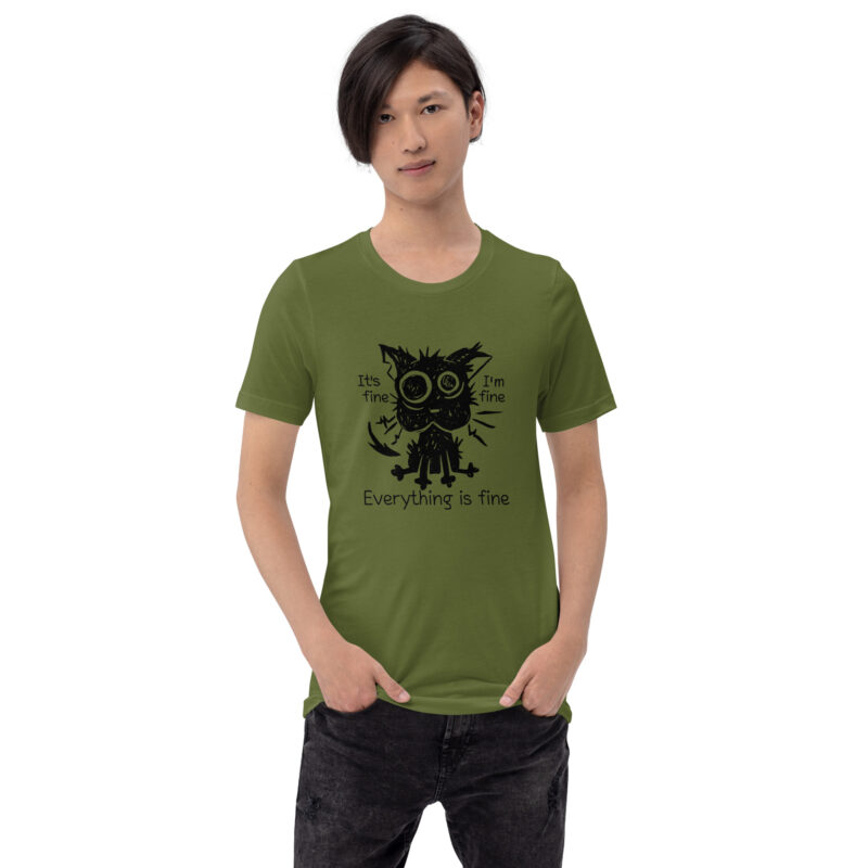 It's Fine Cat Unisex-T-Shirt – T-Shirts – klamottn.de