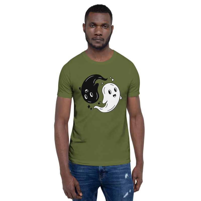 Yin & Yang Gespenster Unisex-T-Shirt – T-Shirts – klamottn.de