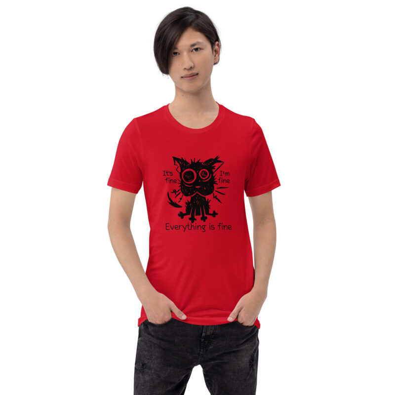 It's Fine Cat Unisex-T-Shirt – T-Shirts – klamottn.de