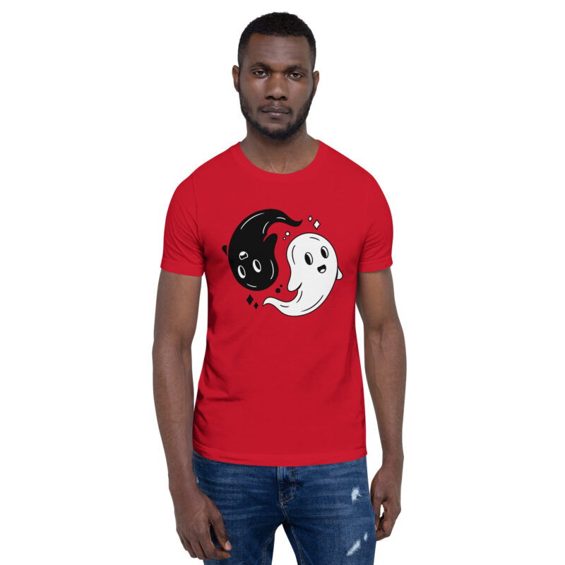 Yin & Yang Gespenster Unisex-T-Shirt – T-Shirts – klamottn.de
