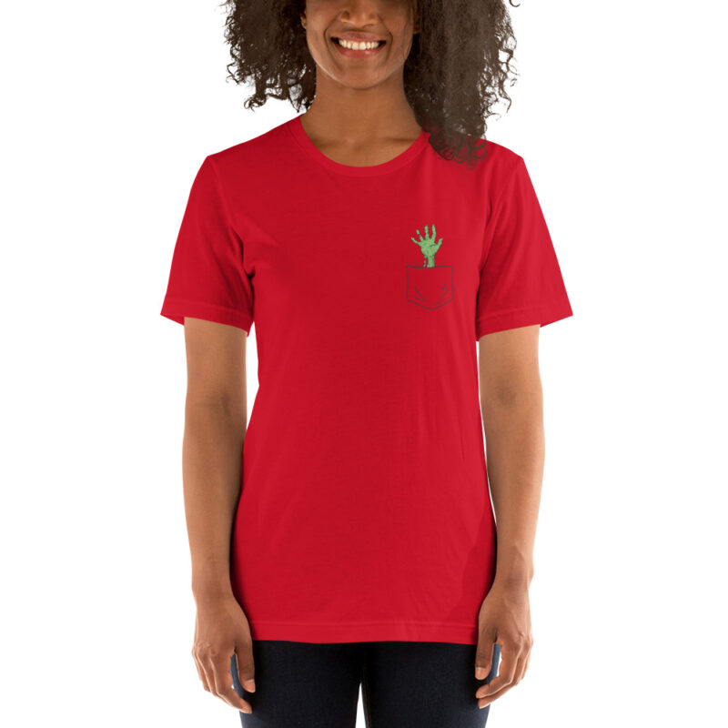 Gruselige Zombie-Hand Unisex-T-Shirt – T-Shirts – klamottn.de