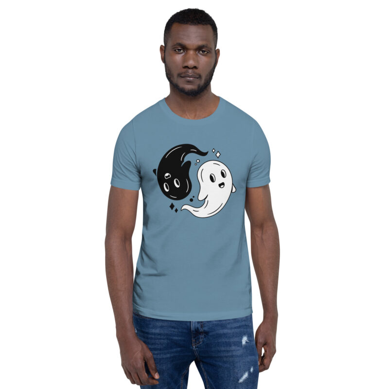 Yin & Yang Gespenster Unisex-T-Shirt – T-Shirts – klamottn.de