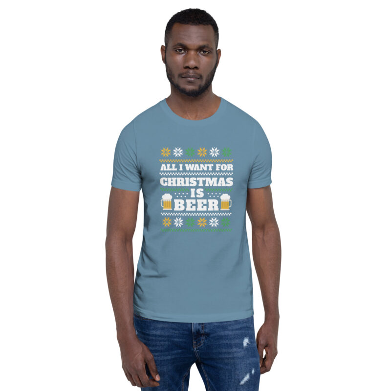 Weihnachtlicher Bierwunsch Unisex-T-Shirt – T-Shirts – klamottn.de