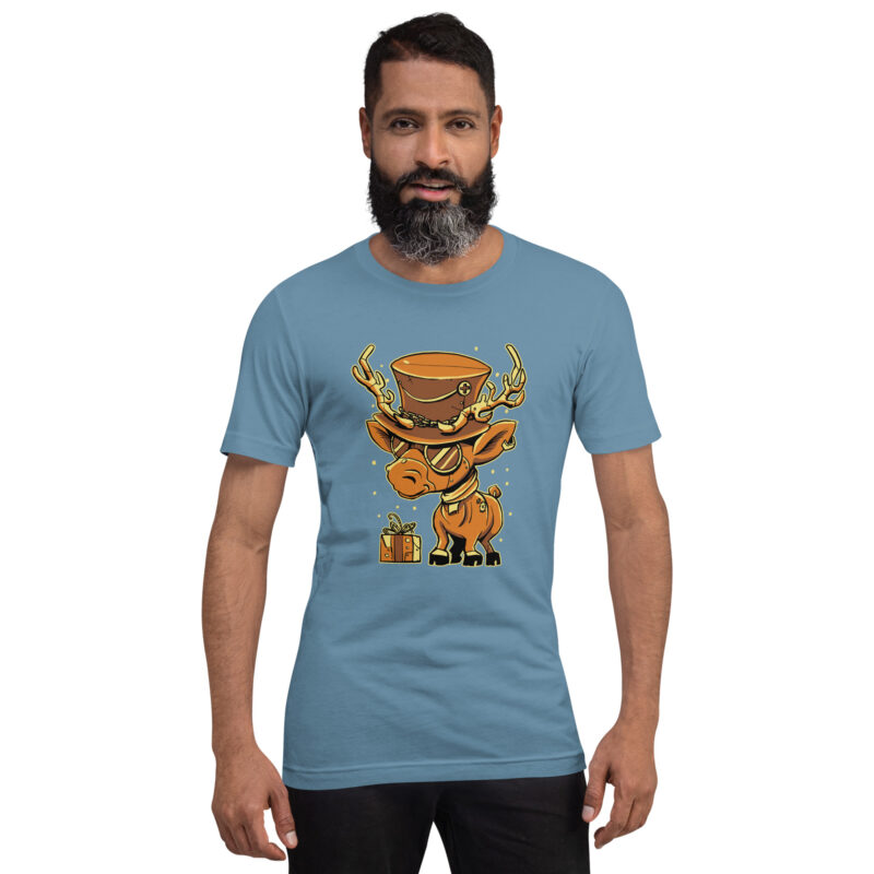 Steampunk Rentier Unisex-T-Shirt