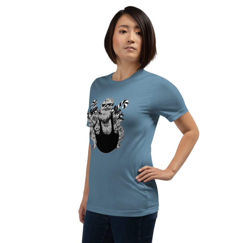 Moderner Weihnachtsmann im Streetstyle Unisex-T-Shirt