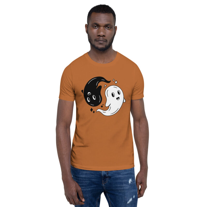 Yin & Yang Gespenster Unisex-T-Shirt – T-Shirts – klamottn.de