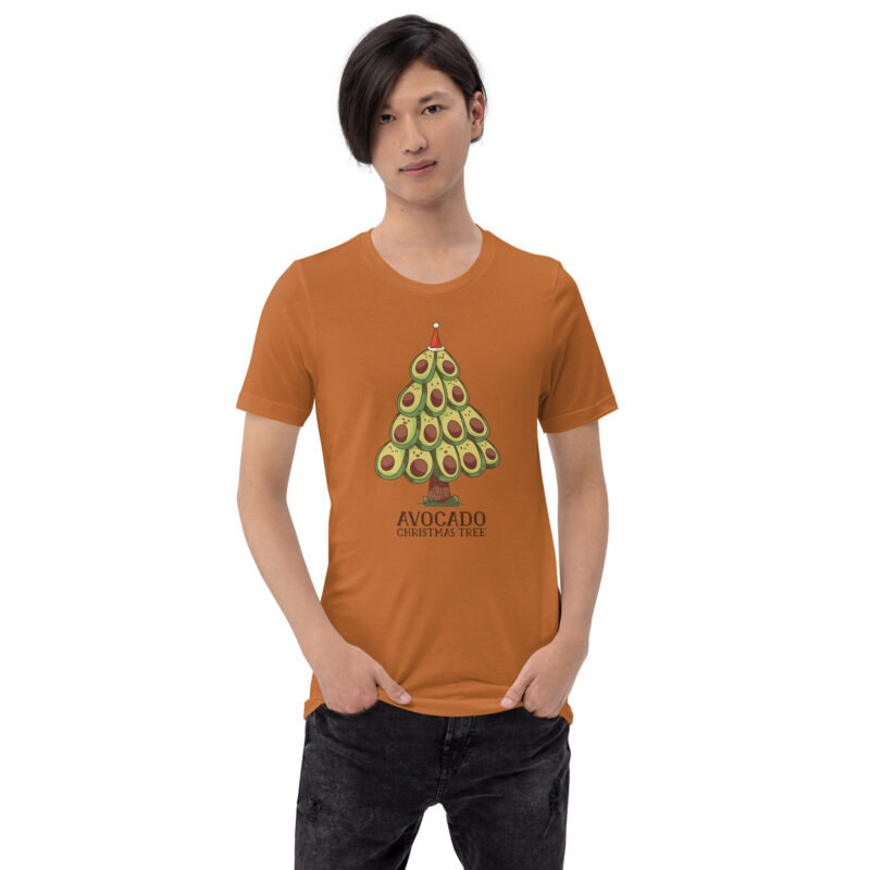 Avocado Christmas Tree Unisex-T-Shirt – T-Shirts – klamottn.de