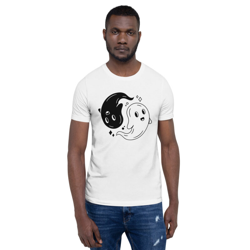Yin & Yang Gespenster Unisex-T-Shirt – T-Shirts – klamottn.de