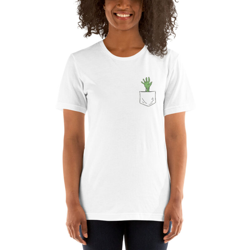 Gruselige Zombie-Hand Unisex-T-Shirt – T-Shirts – klamottn.de