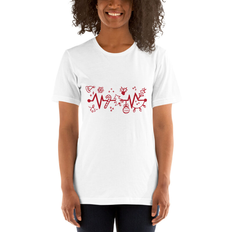 Festlicher Herzschlag Unisex-T-Shirt
