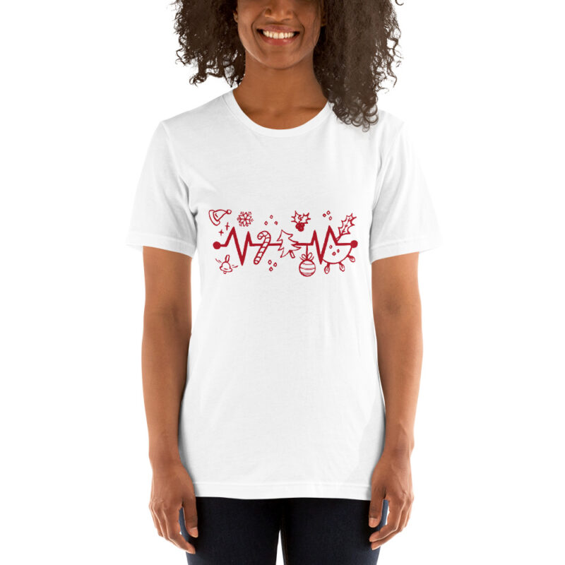 Festlicher Herzschlag Unisex-T-Shirt – T-Shirts – klamottn.de