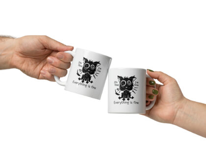 It’s Fine Cat weiße, glänzende Tasse – Home & Living – klamottn.de It’s Fine Cat weiße, glänzende Tasse – Home & Living – klamottn.de