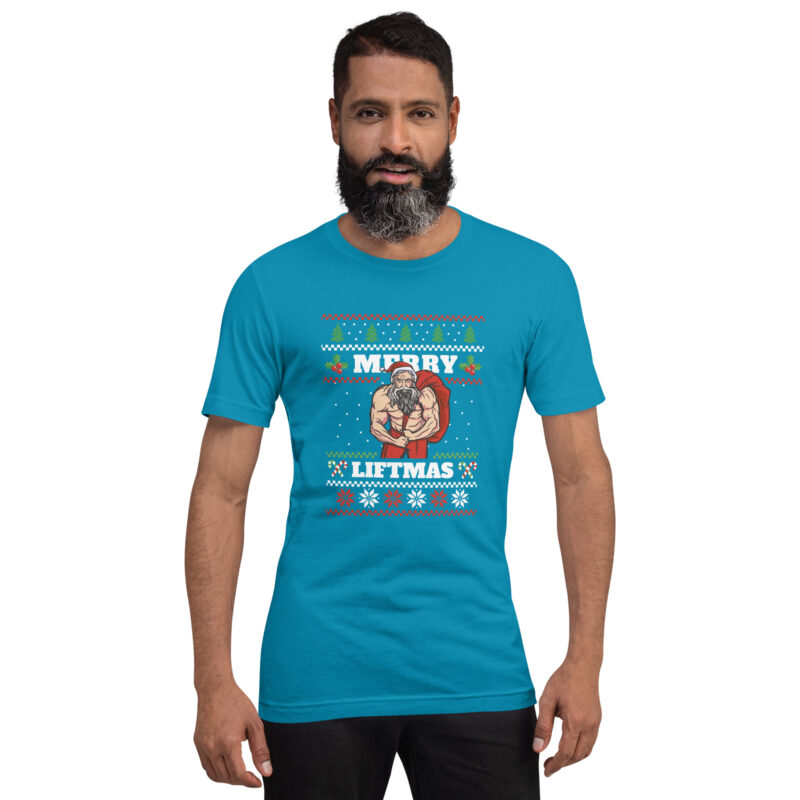 Bodybuilder Weihnachtsmann Unisex-T-Shirt – T-Shirts – klamottn.de