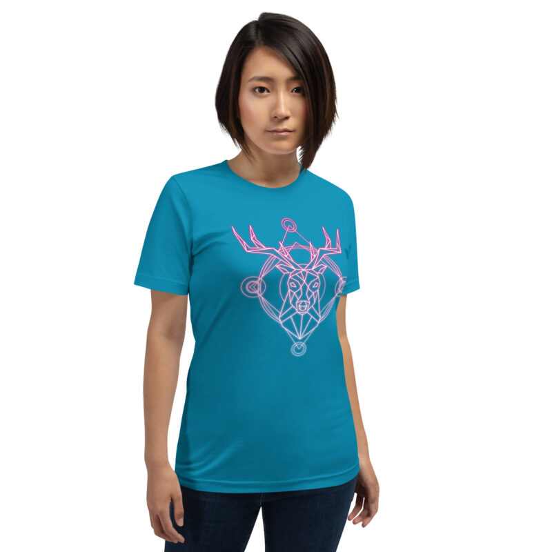 Geometrischer Hirsch Unisex-T-Shirt – T-Shirts – klamottn.de
