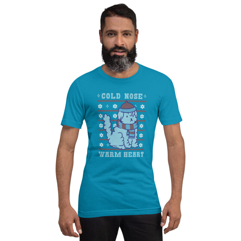 Kalte Nase, warmes Herz Unisex-T-Shirt