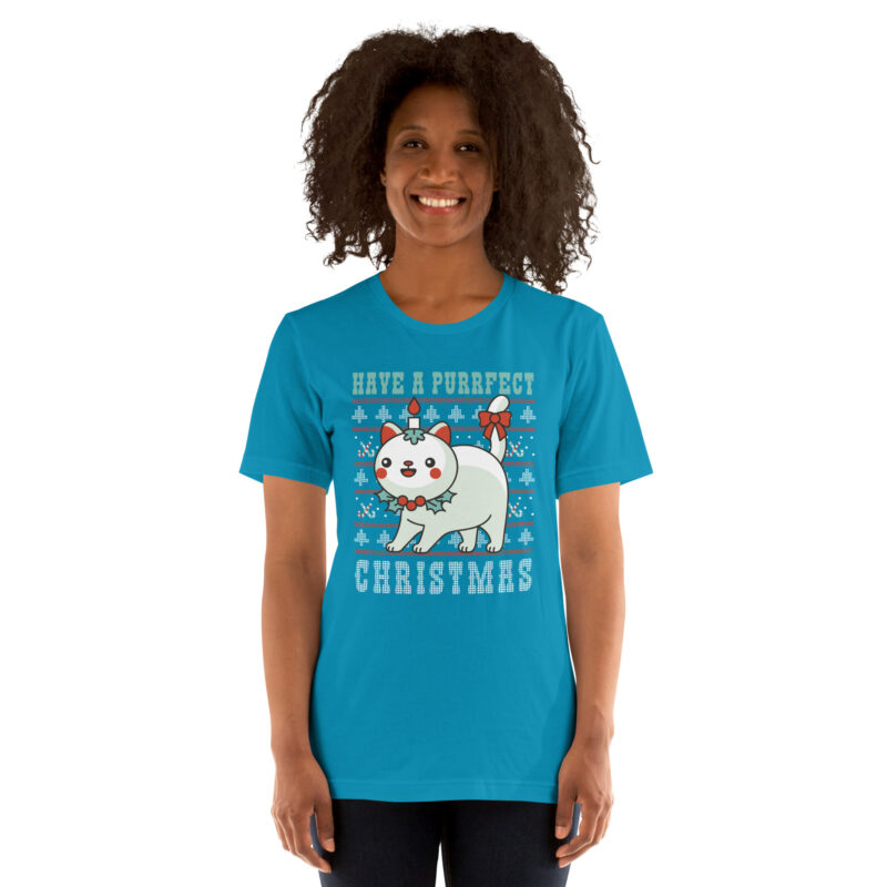 Hab ein miautastisches Weihnachten Unisex-T-Shirt – T-Shirts – klamottn.de