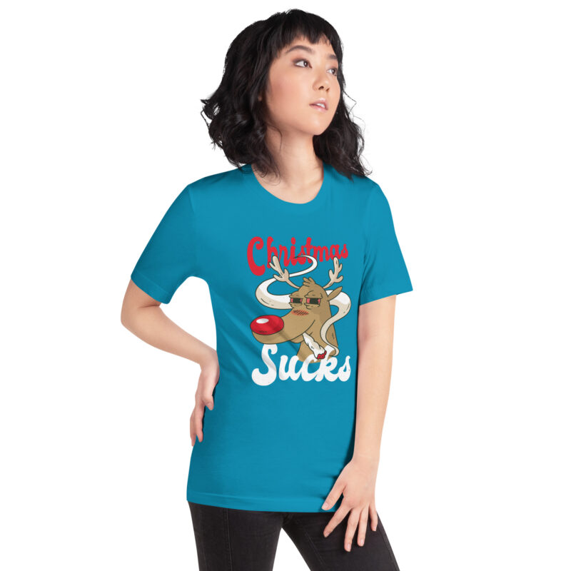 Rauchendes Rentier mag keine Weihnachten Unisex-T-Shirt