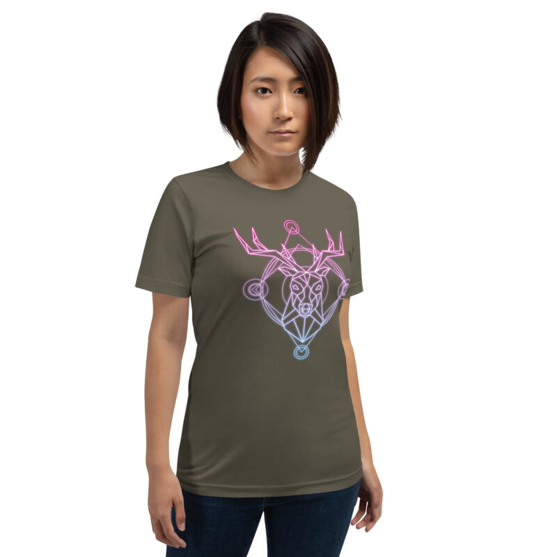 Geometrischer Hirsch Unisex-T-Shirt – T-Shirts – klamottn.de