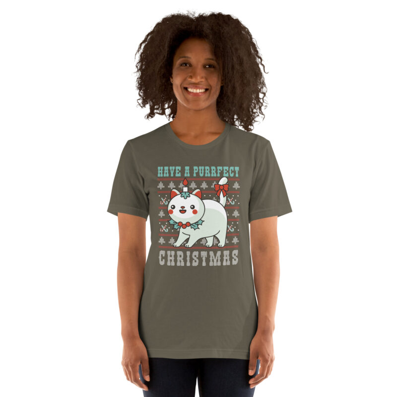 Hab ein miautastisches Weihnachten Unisex-T-Shirt – T-Shirts – klamottn.de