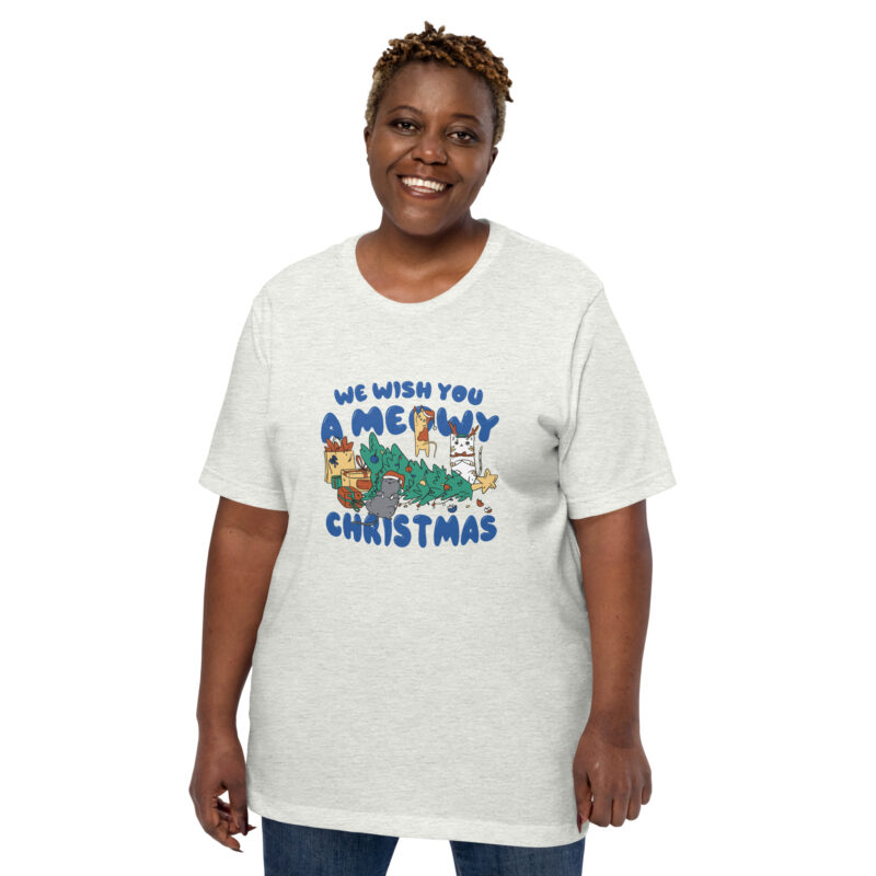 Weihnachtlicher Katzenspaß Unisex-T-Shirt – T-Shirts – klamottn.de