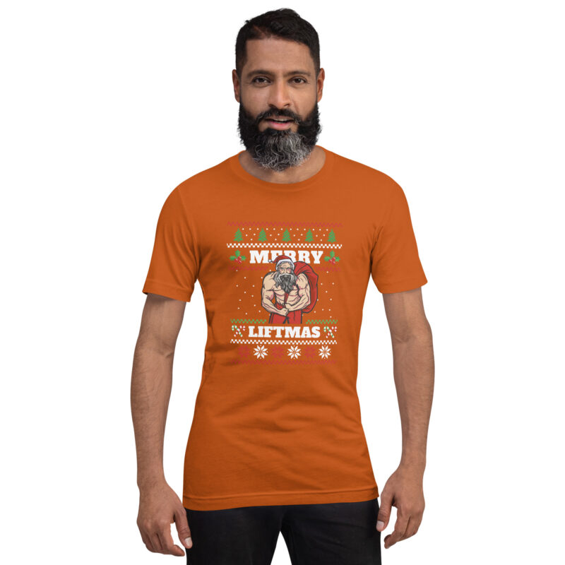 Bodybuilder Weihnachtsmann Unisex-T-Shirt – T-Shirts – klamottn.de