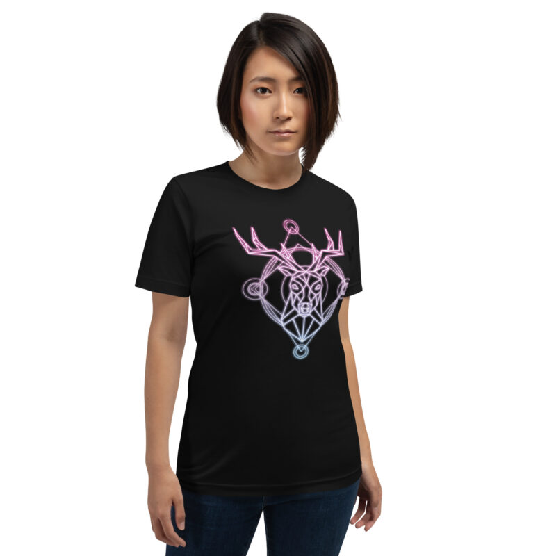 Geometrischer Hirsch Unisex-T-Shirt – T-Shirts – klamottn.de