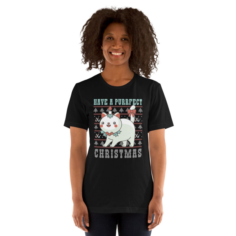 Hab ein miautastisches Weihnachten Unisex-T-Shirt – T-Shirts – klamottn.de