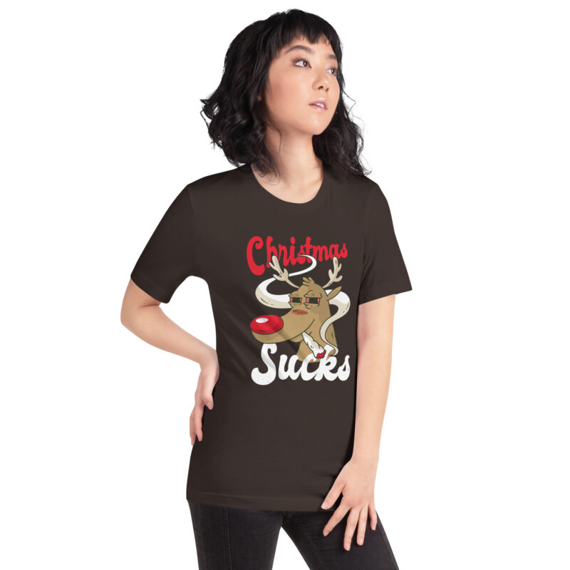 Rauchendes Rentier mag keine Weihnachten Unisex-T-Shirt