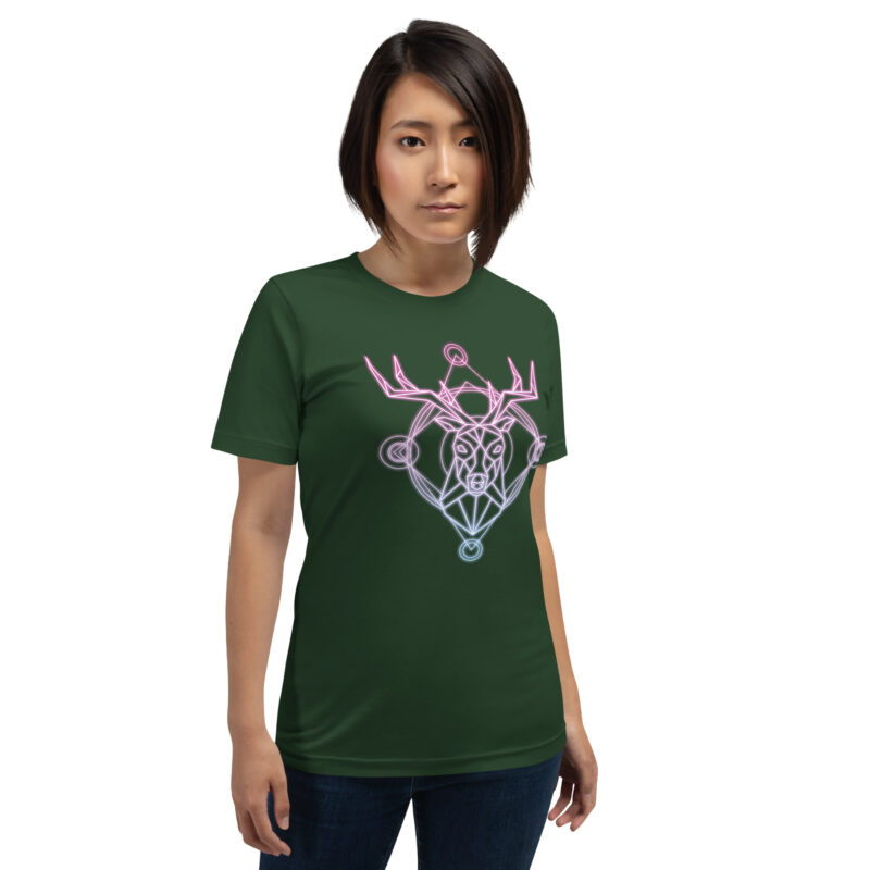 Geometrischer Hirsch Unisex-T-Shirt – T-Shirts – klamottn.de