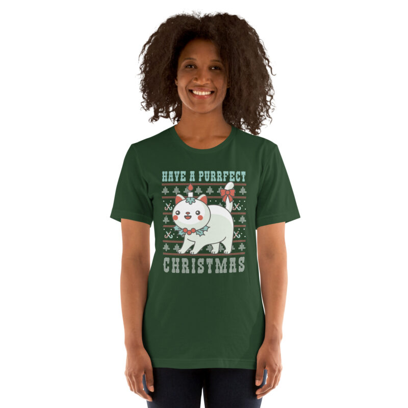 Hab ein miautastisches Weihnachten Unisex-T-Shirt – T-Shirts – klamottn.de