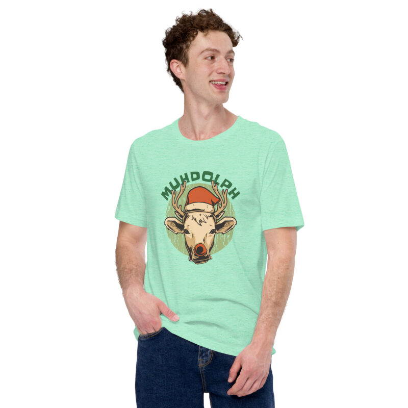 Muhdolph das Weihnachtskuh-Rentier Unisex-T-Shirt – T-Shirts – klamottn.de
