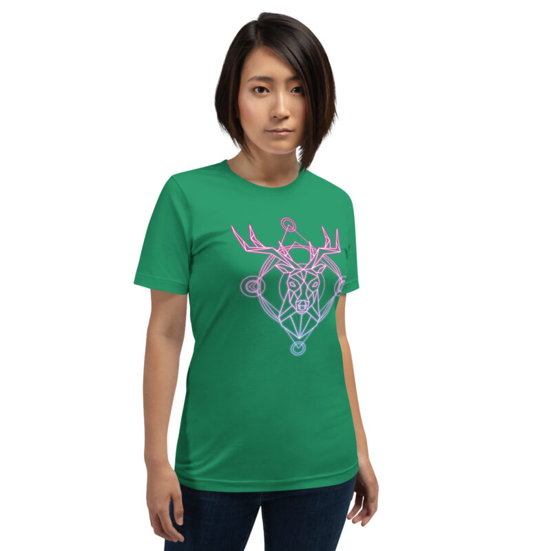 Geometrischer Hirsch Unisex-T-Shirt