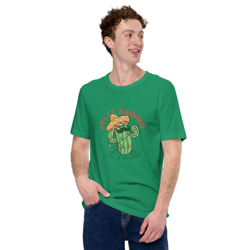 Frohe Kaktusweihnacht Unisex-T-Shirt