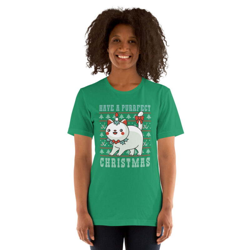 Hab ein miautastisches Weihnachten Unisex-T-Shirt – T-Shirts – klamottn.de
