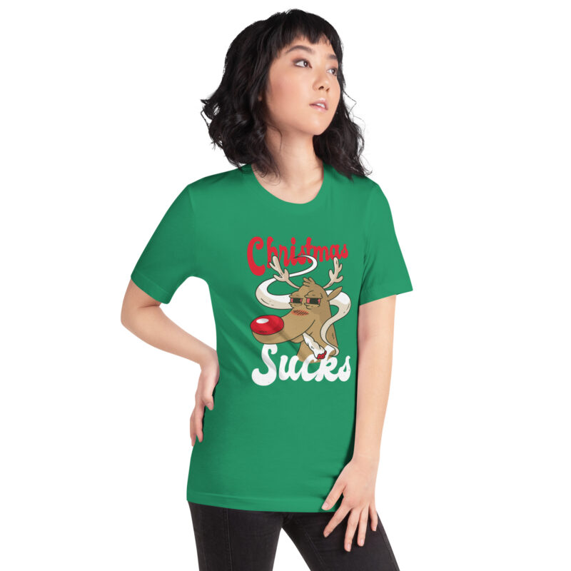 Rauchendes Rentier mag keine Weihnachten Unisex-T-Shirt