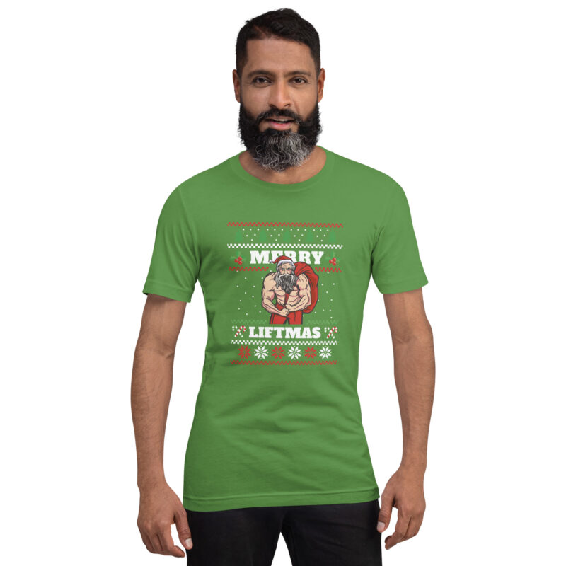 Bodybuilder Weihnachtsmann Unisex-T-Shirt – T-Shirts – klamottn.de